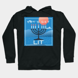 Lit Hanukkah Hoodie